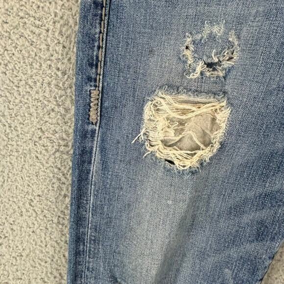 True Religion Jean Mens 29 Ricky Flap Super T Relaxed Distressed (meas 31x35) - Picture 8 of 15